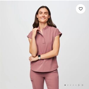 Figs Rafaela™ - Oversized Scrub Top - Mauve